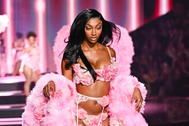 Angel Reese walks the runway during the Victoria’s Secret Fashion Show on Wednesday, Oct. 15, 2025, in the Brooklyn borough of New York. (Photo by Evan Agostini/Invision/AP)