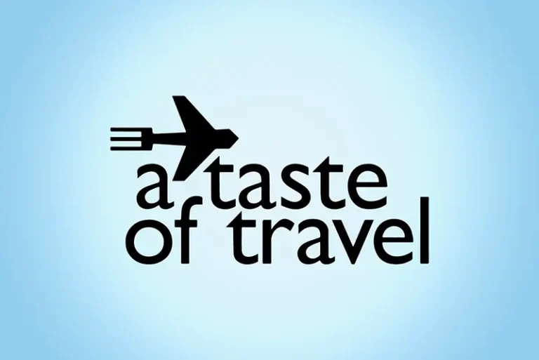 Branding logo for A Taste of Travel on AWE